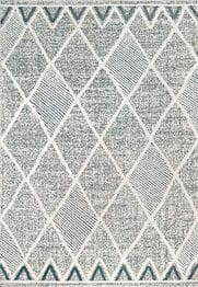 Dynamic Rugs MYTH 7297-159 Cream and Blue and Light Grey
